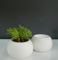 Yuvarlak Minimal Saksı – Zamansız Şıklık!